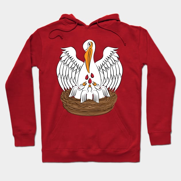 Pelican in Piety 1 Hoodie by DQDesigns By Chele